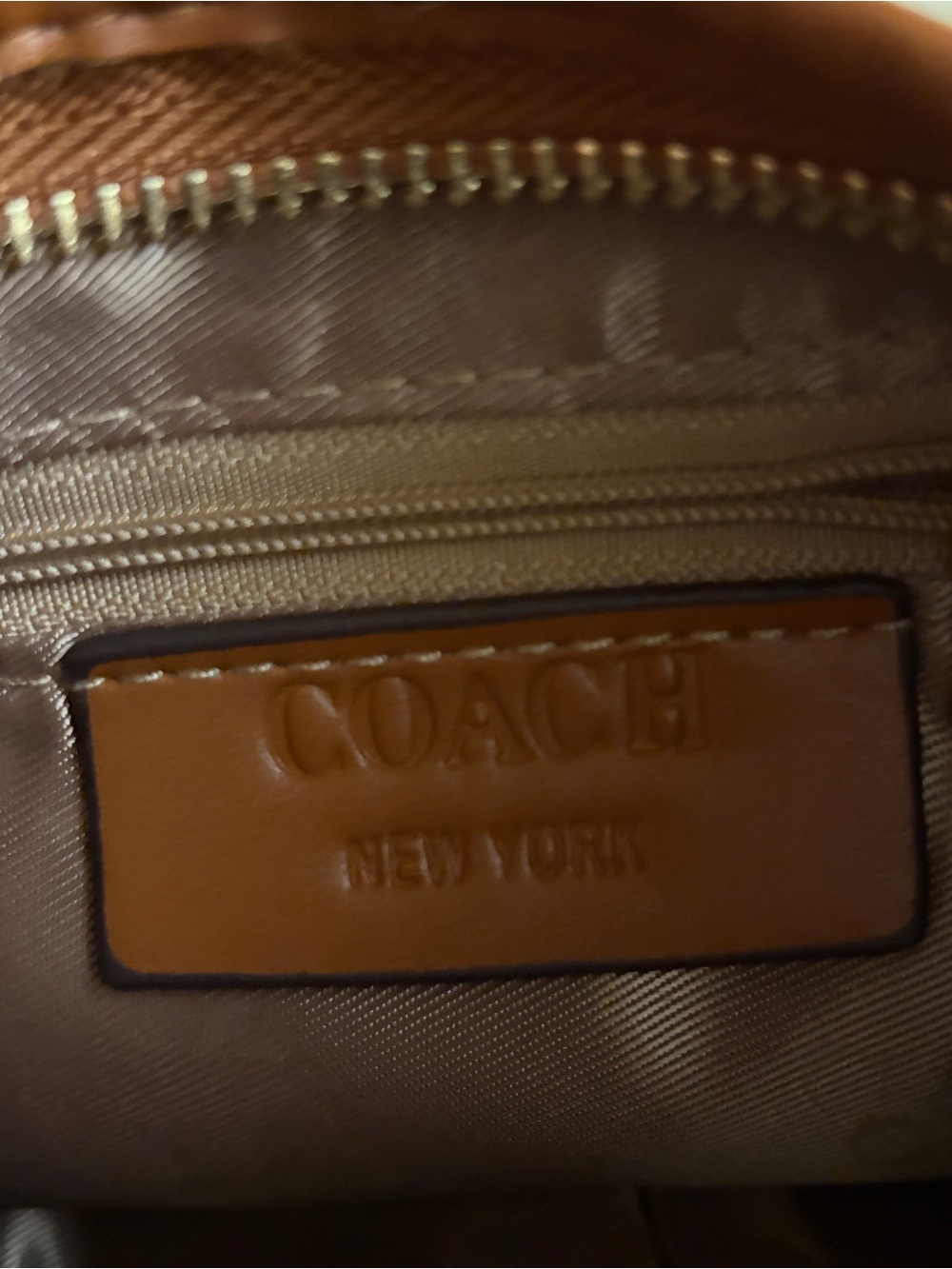 Coach Brown Signature Chain-Handle Shoulder Bag - Picture 4 of 6